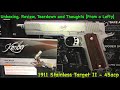 Kimber Stainless Target II - Unboxing, Review, Tear-down and Thoughts (Lefty Perspective)