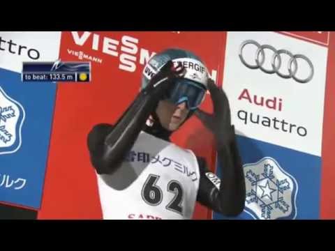 PŚ Sapporo 2015 - Michael Hayboeck 132 m 1 seria konkursu