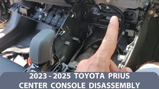 How To Remove / Disassemble 2023-2026 Toyota Prius Center Console.