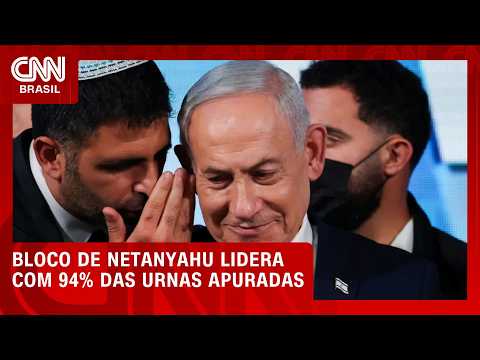 Eleições em Israel: Bloco de Netanyahu lidera com 94% das urnas apuradas | CNN NOVO DIA