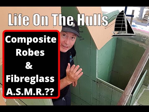 Ep120 Yacht cabin structure with a little bit of ASMR - Building a Fibreglass Catamaran