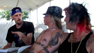 Rocklahoma 09' FullMetalReview Interview with Gypsy Pistoleros in media tent!