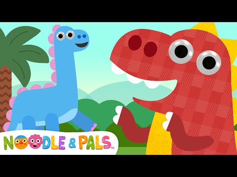 Stomp Like A Dinosaur | Shake your wiggles out - ROAR! 🦖 | Noodle & Pals