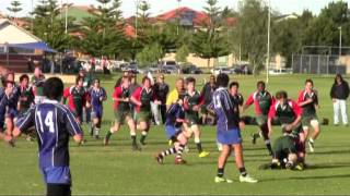 preview picture of video 'Rugby Union Wanneroo vs Joondalup U15 Gold 2012 First Half'