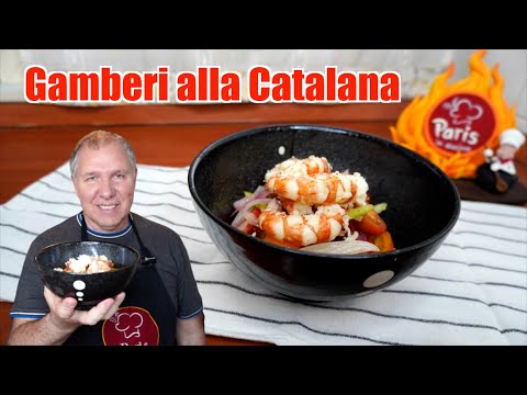 Gamberi alla Catalana Piatto fresco, leggero e gustoso (SUB-ENG)