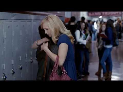 The Vampire Diaries 1x01 stefan first come to school/ caroline hug elena