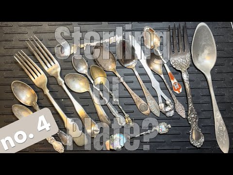 New! #4! How to Sort Silver Plate from Sterling Silver