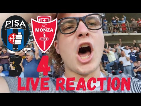 LIVE REACTION DALLO STADIO PISA-MONZA 3-4: IL MONZA È IN SERIE A MA ONORE AL PISA