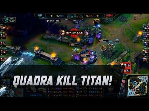 CBLoL 2019 - Quadra Kill do TitaN!