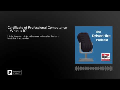 Certificate of Professional Competence - What Is It?