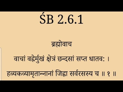 SB 2.6.1 Srimad Bhagbadam