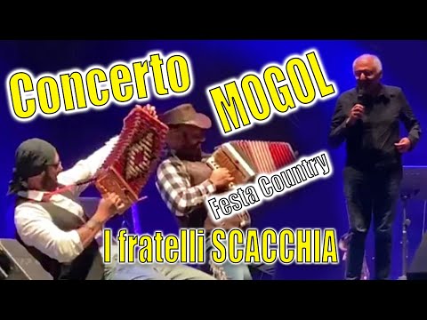 I FRATELLI SCACCHIA aprono il concerto di MOGOL a Gubbio con FESTA COUNTRY di E. SCACCHIA. organetto