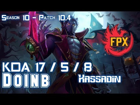 FPX Doinb KASSADIN vs VIKTOR Mid - Patch 10.4 KR Ranked