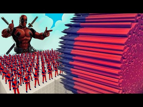 100x DEADPOOL + 1x GIANT vs EVERY GOT - Totally Accurate Battle Simulator TABS