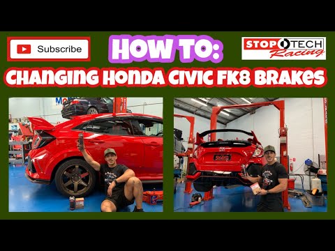 How To Change HONDA CIVIC FK8 REAR BRAKE PADS ***