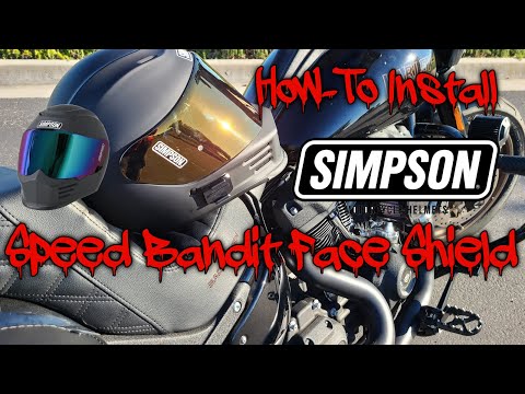 How To Simpson Speed Helmet Face Shield Install Visor Change