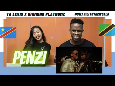 YA LEVIS X DIAMOND PLATNUMZ - Penzi | Reaction Video + Learn Swahili | Swahilitotheworld