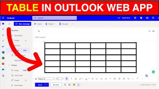 How to Insert Table in Outlook Web App