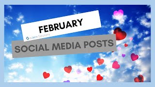 Social Media Marketing Posts for February