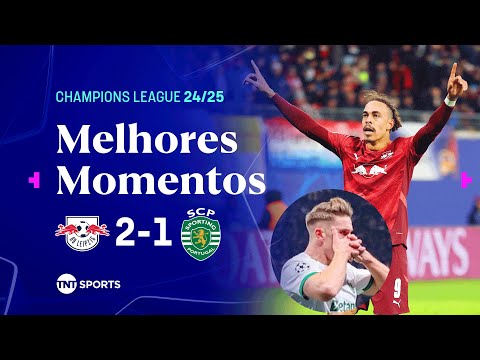 Gols e lances de RB Leipzig x Sporting