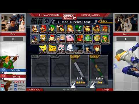 CFL Smackdown 145 Melee - Kuya (Link) vs Krudo (Sheik) - Losers Quarters