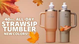 Cirkul New 40oz. All-Day StrawSip Tumbler: Apricot and Ranger