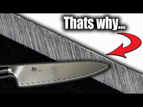 The Damascus Chefs Knife Edge Retention Investigation. (GEEKS ONLY)