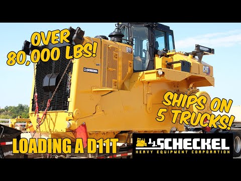 Shipping a CAT D11 Dozer to Ohio. #heavyequipment #caterpillarequipment #heavyhaul #oversizeload