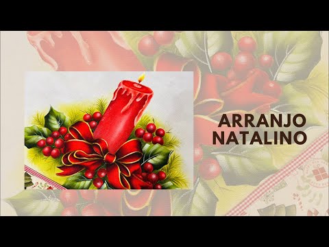 Pintura natalina | aula gratuita de pintura em tecido