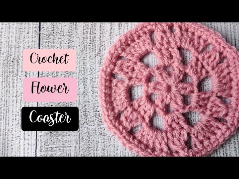 Flower Coaster | Crochet Circular Coaster Easy Tutorial | Holiday Gifts Special