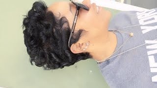 How to curl short hair (black hair)
