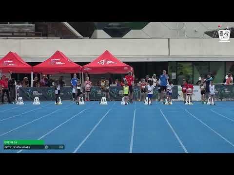 U9 Boys 100m Heat 7: 2022-23 State Combined Events Championships - Saturday