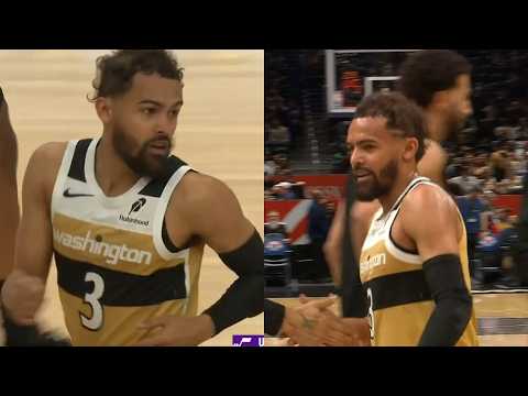 Trae Young scores first bucket in Wizards debut and throws dimes vs Jazz