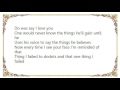 Frank McComb - The Thing I Failed to Do Lyrics