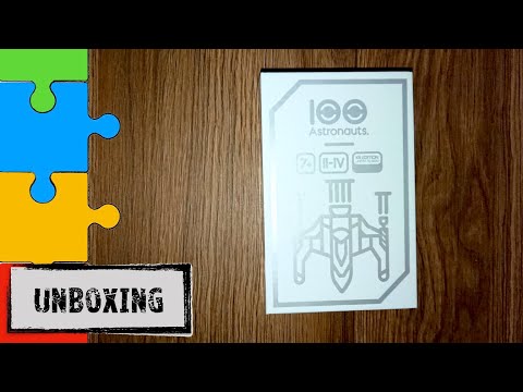 #Unboxing - 100 Astronauts (RRW Studios 2021) | Kickstarter