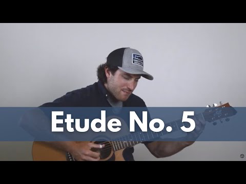 Fingerstyle Guitar - Etude No. 5 - by Brooks Robertson | Acoustic Guitar Lesson + TAB/Notation