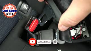 HYUNDAI how to unbuckle center seat belt ? Unfastening Center Seat Belt @CarGuruDIY #CarGuruDIY