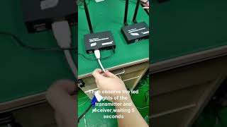 How to pair the HDMI transmitter and receiver