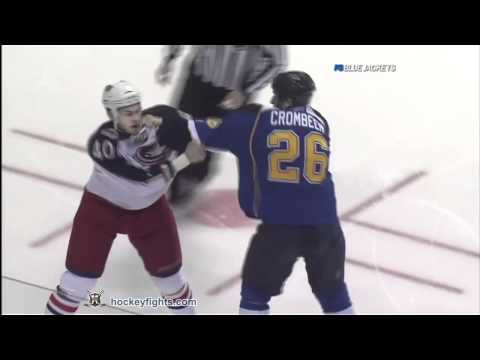 Jared Boll vs B.J. Crombeen Jan 22, 2011