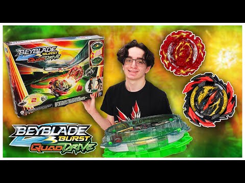 HASBRO'S BEST BATTLE SET! NEW Interstellar Drop Battle Set DEMO Review Beyblade Burst QuadDrive