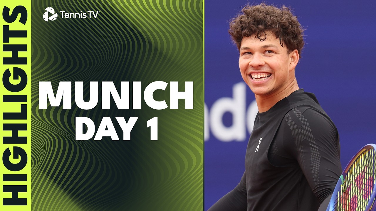 Shelton Faces Nava; Cerundolo, Blockx & Rinderknech In Action | Munich 2026 Day 1 Highlights