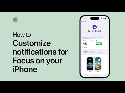 How to customize notifications for Focus on your iPhone | Apple Support