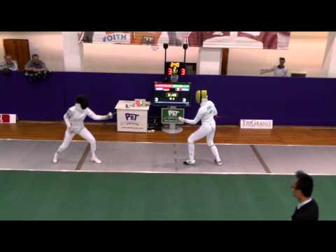 Fencing GP Women Epee Individual Budapest 2013 T64 piste green 01BRANZA Ana Maria ROU vs CHRISTMANN Beate GER