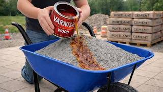 Mix CEMENT with VARNISH and discover the secret formula that few people know!