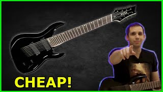 Video thumbnail for Harley Benton R-458BK FanFret - Cheapest multiscale 8 string guitar? by AleArzMusic