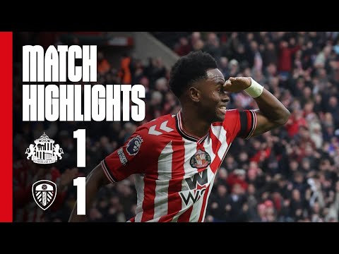 Adingra Scores First Goal | Sunderland AFC 1 - 1 Leeds United | Premier League Highlights