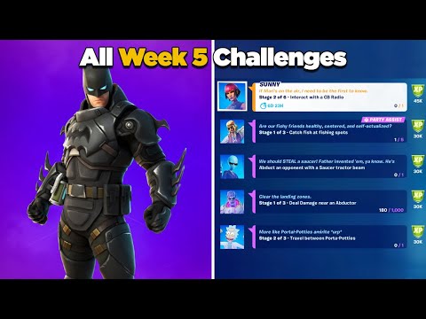 Fortnite All Week 5 Challenges Guide Epic and Legendary Quests