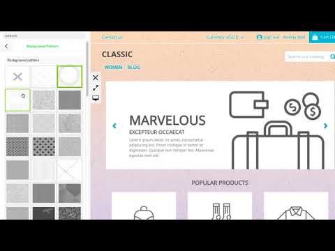 How to change the background color/image? (Prestashop 1.7)