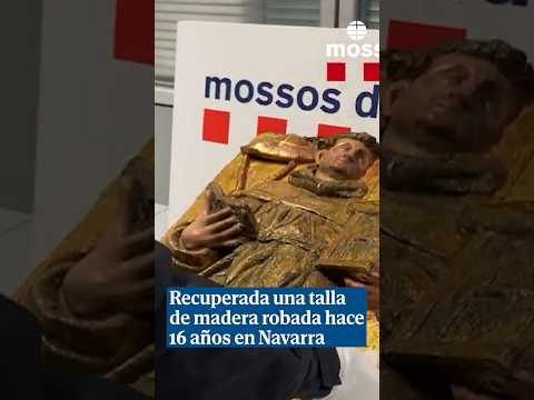 Recuperada una talla de madera de gran valor robada hace 16 años de un monasterio de Navarra