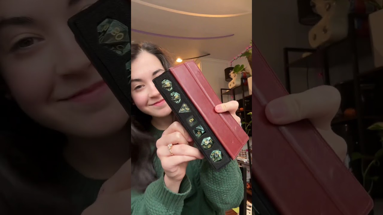 Green Water Glass DND Dice Set: Perfect for Tabletop RPGs!